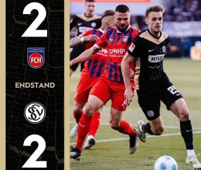 德甲联赛：埃尔沃斯堡痛失好局，海登海姆神奇规律保佑